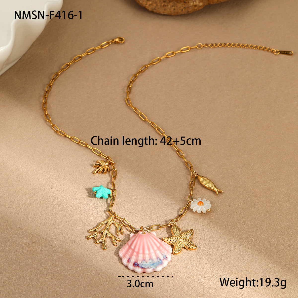 Holiday Style Ceramic Pendant Bracelet Necklace